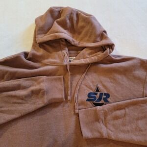 Techstyles Unisex Adults Brown Hooded Sweatshirt‎ Pouch Pocket Size 2XL NEW